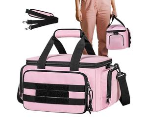 Gardening Tool Tote - Zipper Carry 18x32.5cm, Adjustable Shoulder Strap | Storage Bag For Carpenters Repairman Drill Bits Measuring Tapes Pliers Screwdrivers Portable Organizer Heavy Duty Tool Bag Job