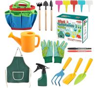 Gardening Tools,23 Piece Garden Tools,Mini Gardening Tools for Garden Pot,Gardening Tools with XL Storage Bag,Watering Can,Gloves,Gardening Kit Gifts for Men and Women