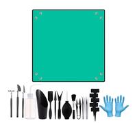 Gardening Tools - Waterproof Soil Digging with Mat, Garden Tool Set | for Plant Repotting Mixing Watering ols are crafted to protect your hands, offering a secure grip that miniFamily Friends Women