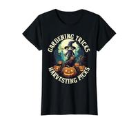 Gardening Tricks Harvesting Picks Halloween Garden Gardener T-Shirt Graphique avec Valeur