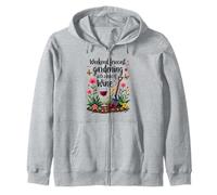 Gardening Wine Weekend Forecast Funny Wine Lover Sweat à Capuche