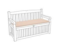 Gardenista Coussin de Banc d'extérieur | Coussin pour Banc de Jardin Iceni & Eden | Matériau Durable résistant à l'eau et au feu | Confortable et léger | Facile à Nettoyer (Pierre)