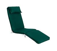 Gardenista Coussin de Remplacement résistant à l'eau pour transat | Coussin de siège pour Meubles de Patio de Jardin à Inclinaison | Matériau en Polyester Durable | légère et Confortable (Vert)