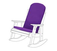 Gardenista Coussin de siège pour Chaise Adirondack Garden Premium | Coussin de Dossier Haut avec Attaches sécurisées | Coussins de Chaise de Patio légers et antidérapants résistants à l'eau (Violet)