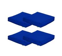 Gardenista Coussin de Sol Carré 60x60cm, Coussin de Chaise Résistant à l'eau pour Intérieur et Extérieur, Coussin Matelassé pour Meubles de Jardin Doux et Léger (4, Bleu)