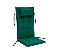 Gardenista Garden Premium Coussin de chaise à dossier haut tufté | Matériau résistant à l'eau | Coussin d'assise extérieur et intérieur | Attaches sécurisées | Durable et confortable