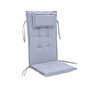 Gardenista Garden Premium Coussin de chaise à dossier haut tufté | Matériau résistant à l'eau | Coussin d'assise extérieur et intérieur | Attaches sécurisées | Doux, Durable et Confortable