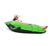 Gardenista Garden XXL Pouf | Pouf Enfant & Adulte pour Intérieur et Extérieur | Siège Confortable pour Adulte Protégé Contre Les UV | Résistant aux intempéries et à l'eau - Matériau Durable (Vert)