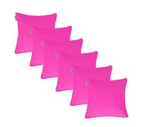 Gardenista Jardin Coussin de 18 Pouces pour Meubles de Jardin | Couverture en Polyester résistant à l'eau Facile à Nettoyer | Confortable Les chaises en rotin et la décoration de Patio (Rose, 6)