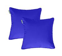 Gardenista Jardin Coussin de 18 Pouces pour Meubles de Jardin | Couverture en Polyester résistant à l'eau Facile à Nettoyer | Confortable Les chaises en rotin et la décoration de Patio (Bleu, 2)