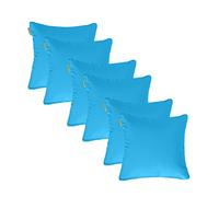 Gardenista Jardin Coussin de 18 Pouces pour Meubles de Jardin | Couverture en Polyester résistant à l'eau Facile à Nettoyer | Confortable Les chaises en rotin et la décoration de Patio (Turquoise, 6)