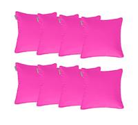 Gardenista Jardin Coussin de 18 Pouces pour Meubles de Jardin | Couverture en Polyester résistant à l'eau Facile à Nettoyer | Confortable Les chaises en rotin et la décoration de Patio (Rose, 8)