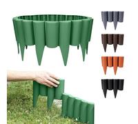 GARDENIX 2,5m Bordure de jardin rebord de jardin palisade pelouse parterre Aspect bois vert