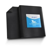 GARDENIX® 8 m² Toile Anti-Mauvaises Herbes en Non tissé,Aqua- perméabilité immédiate, à l'eau en Non-tissé résistant aux déchirures, épaisseur : 50 g/m²,stabilisation UV (1,6m x 5m)