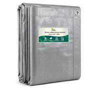 GARDENIX Bâche de Protection Multi-usages Argenté 120 g/m² (3 m x 4 m)