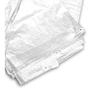 GARDENIX Bâche de Protection Polyvalente en Tissu Blanc 90 g/m² (3 m x 5 m)