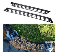 GARDENIX Bordure de Jardin en Plastique 4 mètres avec 12 Piquets d'ancrage Bordurette de Pelouse Flexible Bordure de Gazon, 55 x 80 mm
