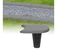 GARDENIX Bordure de pelouse en Plastique de 3,8 m - 32 modules - Grise - Bordure de Jardin - Bordure de Parterre - Bordure Flexible - Bordure de Parterre - Bordure de Jardin