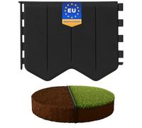 GARDENIX Bordure de pelouse Facile à Installer - en Plastique Anthracite - 20,6 m - sans Creuser - Bordure de Parterre en Plastique recyclé - Flexible et Durable - Fabriquée dans l'UE