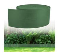 GARDENIX Bordure de pelouse Flexible Aspect Bois - en Plastique - Longueur : 10 m - Hauteur : 8 cm - Vert