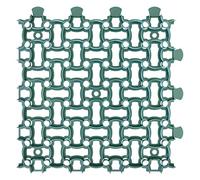 GARDENIX Dalle de gazon paddock 16 x | 50 x 50 cm | 4,00 m² | Gazon alvéolé | Tapis de parking | Grille de gravier - Vert