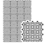 GARDENIX Grille de pelouse, plaque de paddock, 24 x | 50 x 50 cm | 6,00 m² | Gazon en nid d'abeille, tapis de parking, tapis de gazon, grille de gravier, noire