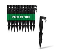 GARDENIX Lot de 100 AquaPEG piquets de Fixation pour Ligne d'égouttement, tuyaux d'irrigation et tuyaux gouteurs