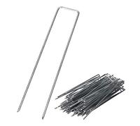GARDENIX® Lot de 100 IronPEG Piquets de Fixation en Acier galvanisé Inoxydable Longueur: 150 mm | Largeur: 30 mm | Epaisseur: 3 mm
