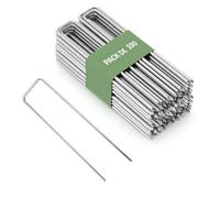 GARDENIX Lot de 100 piquets Anti-Mauvaises Herbes - Parfait pour Les Toiles de Jardin, Les tentes ou comme ancrage au Sol - Ancrage au Sol de Jardin comme Film Anti-Mauvaises Herbes, piquets pour