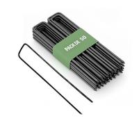 GARDENIX® Lot de 50 IronPEG Piquets de Fixation en Acier Longueur: 200 mm | Largeur: 30 mm | Epaisseur: 3 mm