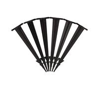 GARDENIX Lot de 50 piquets de désherbage en Plastique résistant aux UV - Longueur : 100 mm - Inoxydable - Tête Plate pour Plus de stabilité et de Maintien