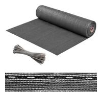 GARDENIX Panneau de clôture, Brise-Vue pour clôture de Jardin et Balustrade de Balcon avec Serre-câbles, 1,5 x 25 m, Anthracite