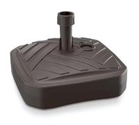 GARDENIX Pied de Parasol carré Marron en Plastique, remplissable avec du Sable, de l'eau, des graviers pour Le Jardin, la Plage, la terrasse