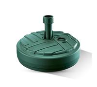 GARDENIX Pied de Parasol Rond Vert en Plastique à remplir avec du Sable, de l'eau, des graviers pour Le Jardin, la Plage, la terrasse
