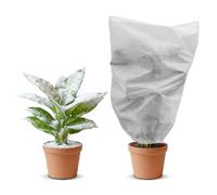 GARDENIX Protection hivernale pour Plantes, 140 x 220 cm, Protection hivernale pour Plantes en Pot, 50 g/m², Sac d'hiver épais avec Cordon de Serrage, Protection Contre Le Gel pour Plantes