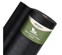 GARDENIX Toile de jardin contre les mauvaises herbes - Perméable à l'eau - 100 g/m² - Noir - Film résistant aux UV - 1,6 x 50 m (80 m²) - Jardinière surélevée - Film de protection contre les mauvaises