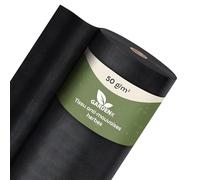 GARDENIX Toile de Jardin Contre Les Mauvaises Herbes - Perméable à l'eau - 50 g/m² - Noir - Film résistant aux UV - 1,1 x 100 m (110 m²) - Jardinière surélevée - Film de Protection Contre Les