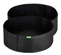 GardenMate 2X Sacs à Plantes 190L en Non tissé - Ø 92cm Hauteur 30cm - pour Fleurs Carottes, concombres, Haricots