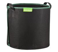 GardenMate 6X Sac à Plantes 30L en Non tissé GREENLINE - Ø 35,6cm Hauteur 30,5cm - Noir/Vert