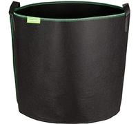 GardenMate 6X Sac à Plantes 60L en Non tissé GREENLINE - Ø 45,5cm Hauteur 40cm - Noir/Vert