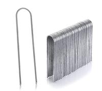 GardenMate Lot de 50 piquets de Fixation en Acier galvanisé Inoxydable H150mm, L25mm, Ø2,9 mm