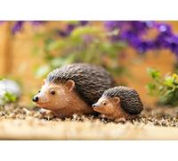 GardenMile Réaliste Hérisson Famille Jardin Animal Ornements Petit et Large Gazon Statues Décoration Jardin Ornements Animal Statues Décoration Jardin Chemin Décor