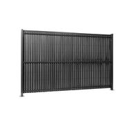 Gardenode Easy Clôture Kit Occultation Lattes PVC pour Panneau Rigide Maille 55 H 1m03 L 2m50 Gris Anthracite