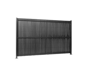 Gardenode Easy Clôture Kit Occultation Lattes PVC pour Panneau Rigide Maille 55 H 1m53 L 2m50 Gris Anthracite