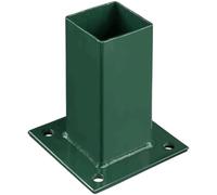 Gardenode Easy Clôture Platine de Fixation 60 x 60 mm pour portillon grillagé Vert