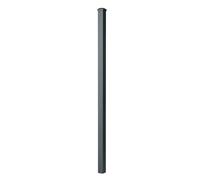 Gardenode Easy Clôture Poteau Aluminium à sceller avec Chapeau H 1.36 m Gris