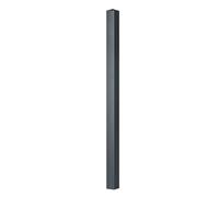 Gardenode Easy Clôture Poteau Aluminium à sceller Universel Chapeau Inclus H2.36 m Gris