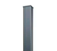 Gardenode Easy Clôture Poteau Aluminium pour Portail et portillon - Hauteur 2m40 - Section poteaux 100 x 100 mm