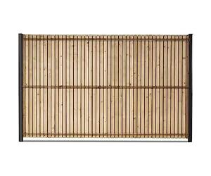 Gardenode Kit d'occultation lattes bois pour panneau grillage rigide maille 55 brise vue brise vent bois ep 8mm 2m50 x H 1m53