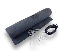 Gardenova Kit de Culture tomates & Fraises | Feutre pré-percé 5 m x 60 cm - 220 g/m² + Lien Souple 5 m + 10 agrafes | Retient l’humidité & Limite Les Mauvaises Herbes